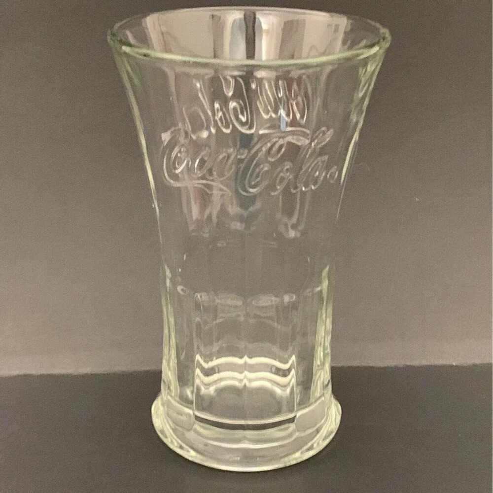 Libbey Coca Cola Clear Glass Flared Heavy 6‎ 1/4
